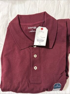 St. John's Bay Men's Autumn Burgundy Polo
